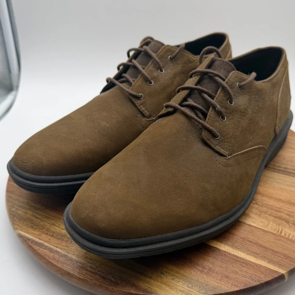 Timberland Sutherlin Bay Waterproof Oxford Men's Size 10‎ 1/2 Brown Leather 0339